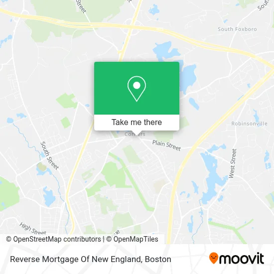 Reverse Mortgage Of New England map