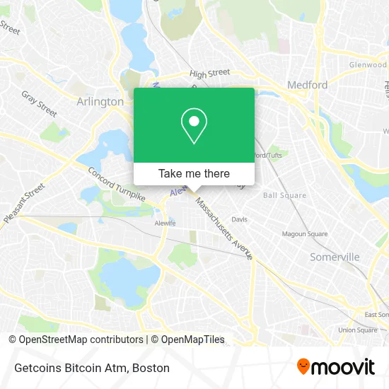 Getcoins Bitcoin Atm map
