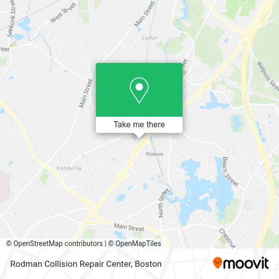 Rodman Collision Repair Center map