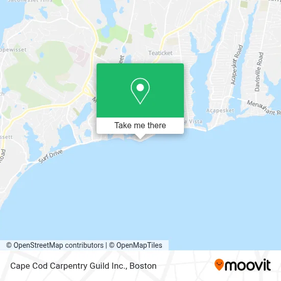 Cape Cod Carpentry Guild Inc. map