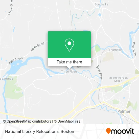 National Library Relocations map