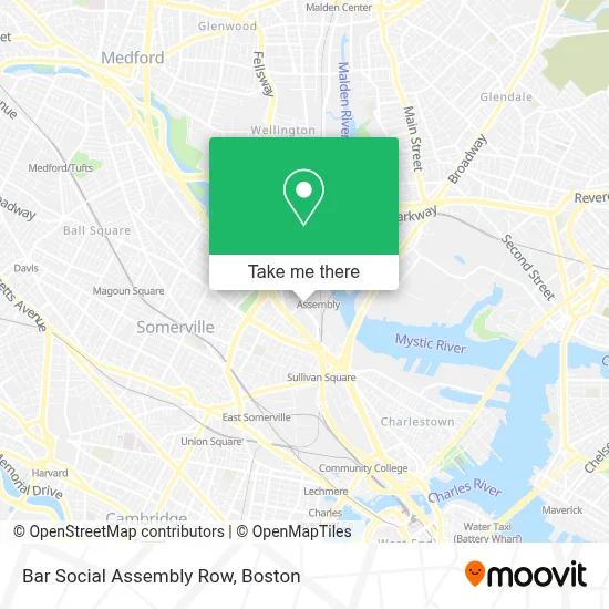 Bar Social Assembly Row map