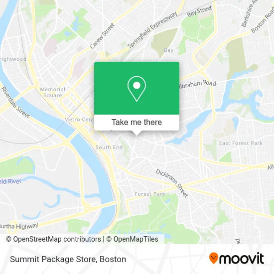 Summit Package Store map