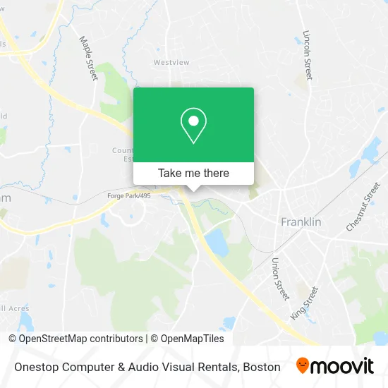 Onestop Computer & Audio Visual Rentals map