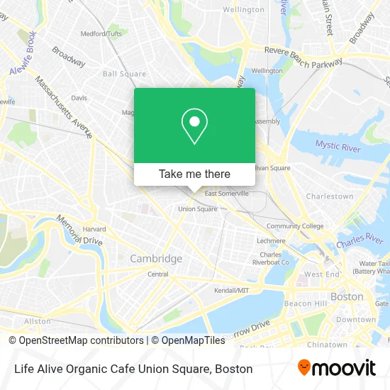 Life Alive Organic Cafe Union Square map