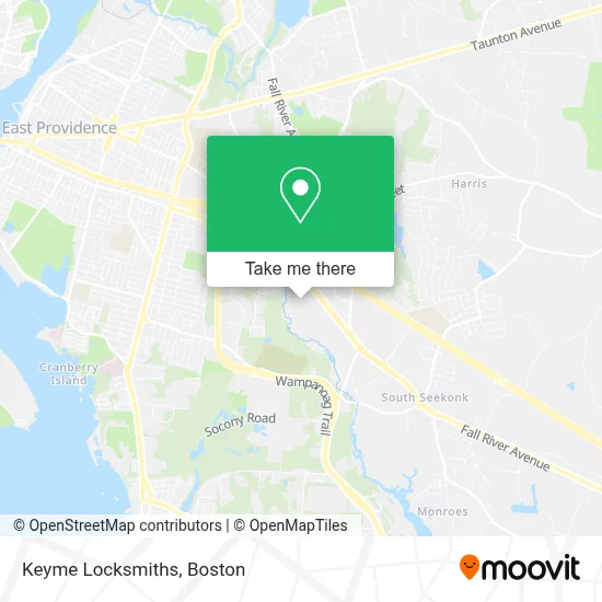 Keyme Locksmiths map
