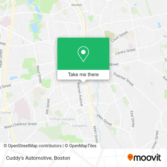 Cuddy's Automotive map