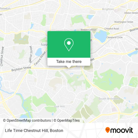 Life Time Chestnut Hill map