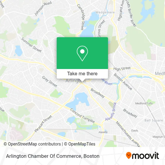 Arlington Chamber Of Commerce map