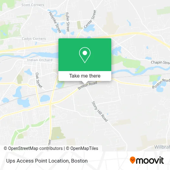 Ups Access Point Location map