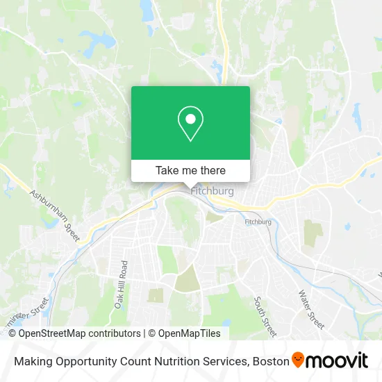 Making Opportunity Count Nutrition Services map