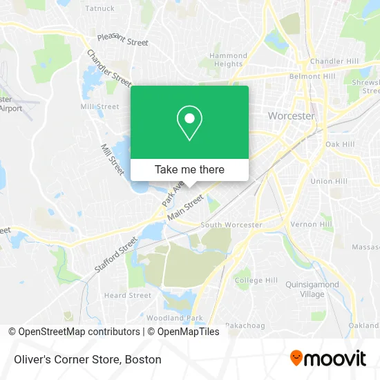 Oliver's Corner Store map