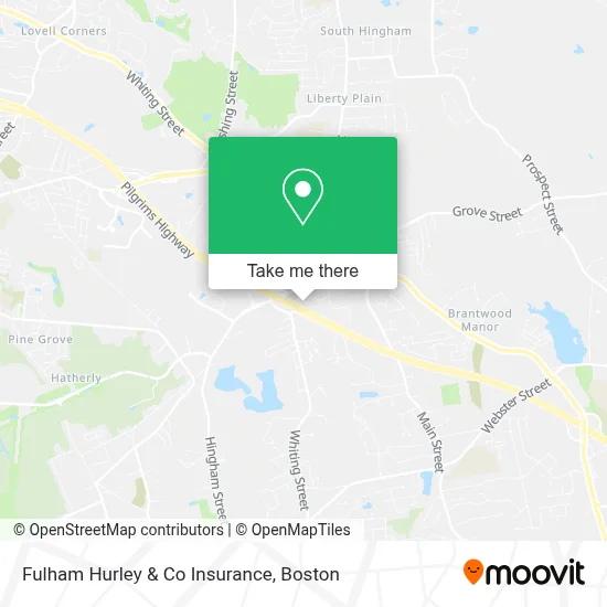 Fulham Hurley & Co Insurance map
