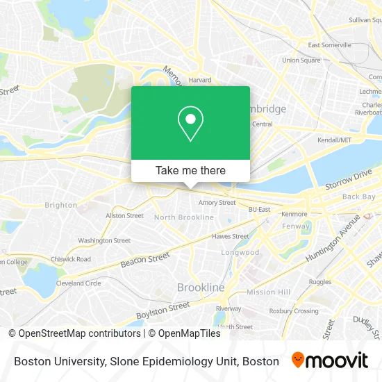Boston University, Slone Epidemiology Unit map