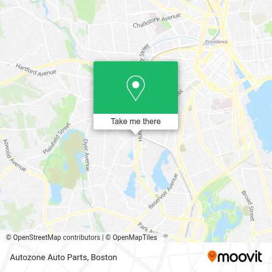 Autozone Auto Parts map