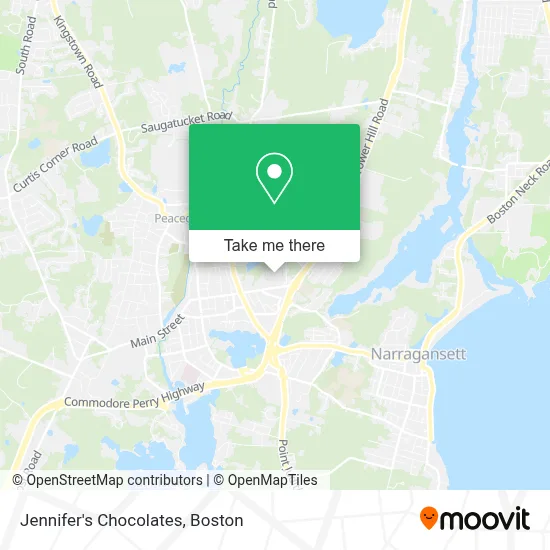 Jennifer's Chocolates map