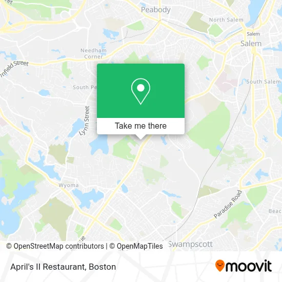 April's II Restaurant map