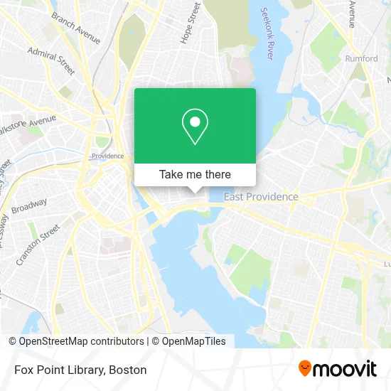 Fox Point Library map