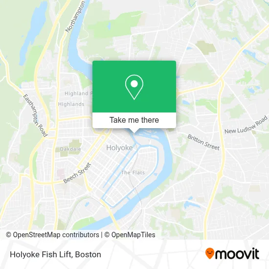 Holyoke Fish Lift map
