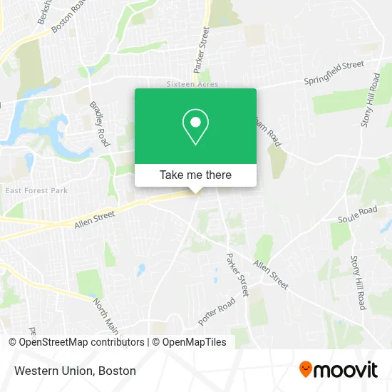 Western Union map