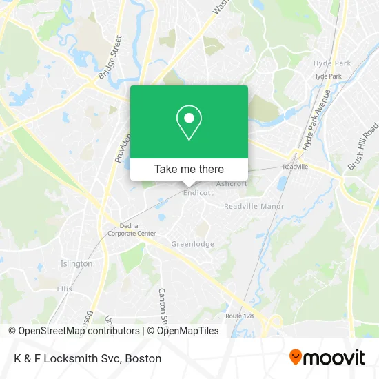 K & F Locksmith Svc map