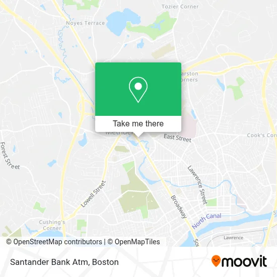 Santander Bank Atm map