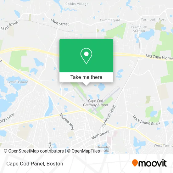 Cape Cod Panel map