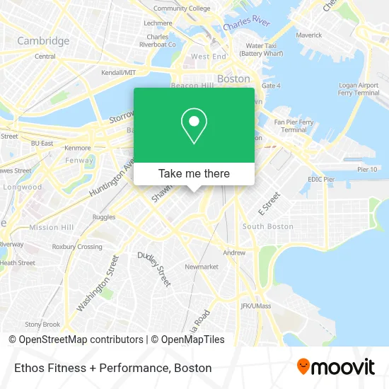 Ethos Fitness + Performance map