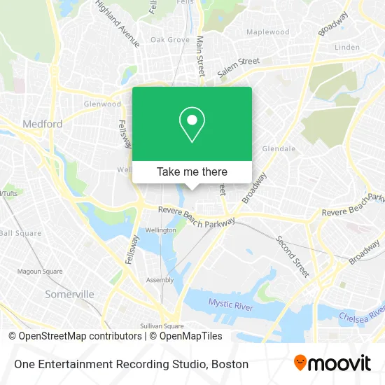 One Entertainment Recording Studio map