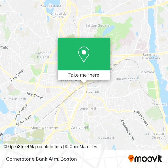 Cornerstone Bank Atm map