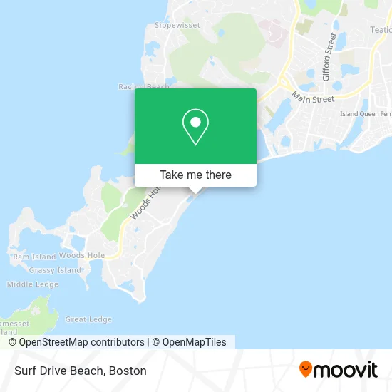 Surf Drive Beach map