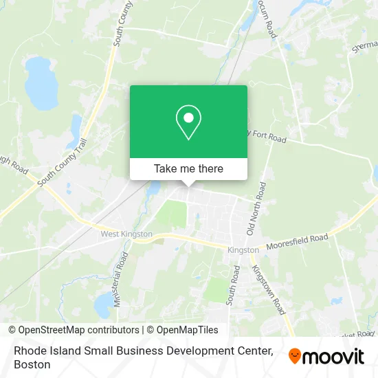Rhode Island Small Business Development Center map