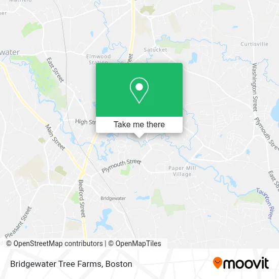 Bridgewater Tree Farms map