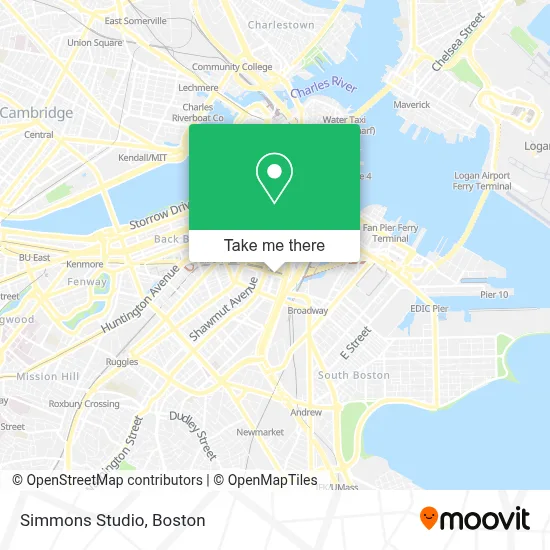 Simmons Studio map