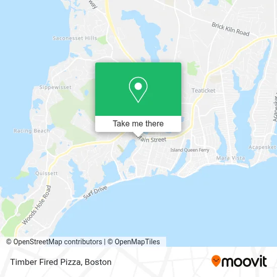 Timber Fired Pizza map