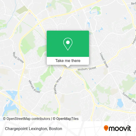 Chargepoint Lexington map