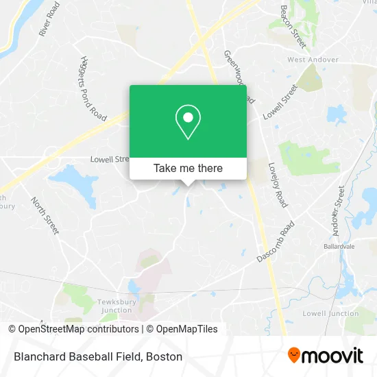 Blanchard Baseball Field map