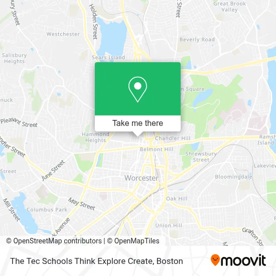The Tec Schools Think Explore Create map
