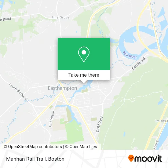 Manhan Rail Trail map