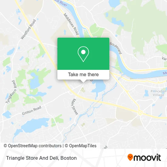 Triangle Store And Deli map
