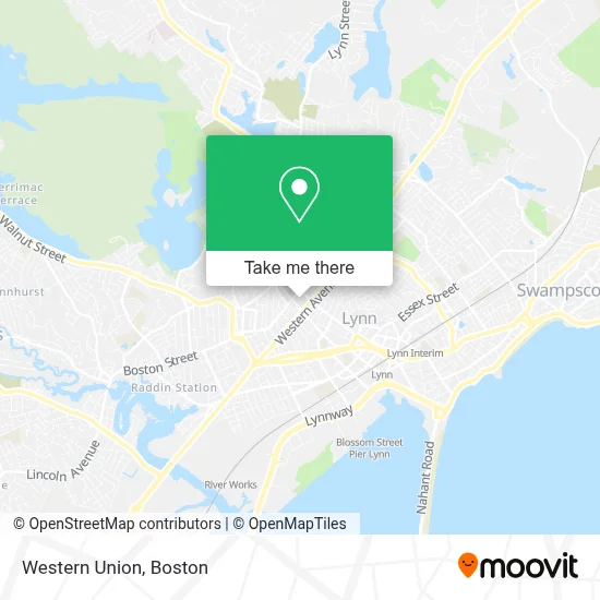 Western Union map