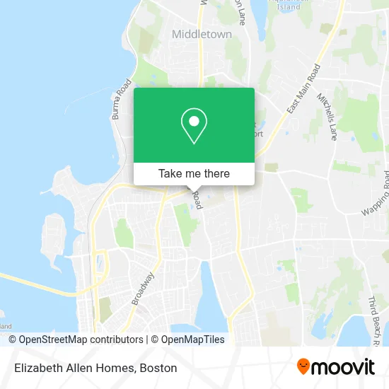 Elizabeth Allen Homes map