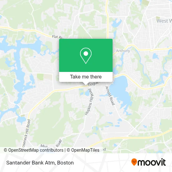 Santander Bank Atm map