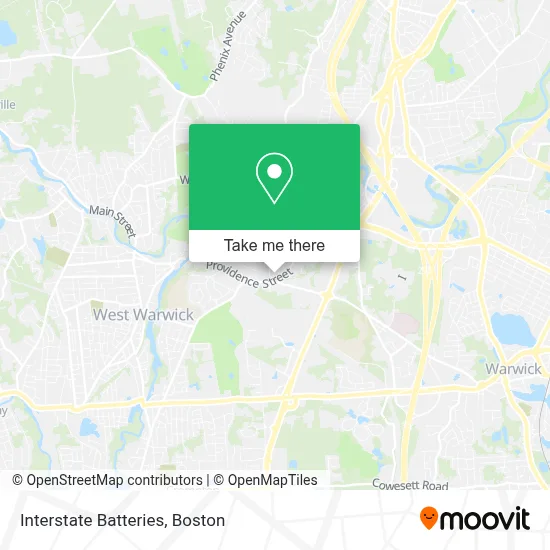 Interstate Batteries map