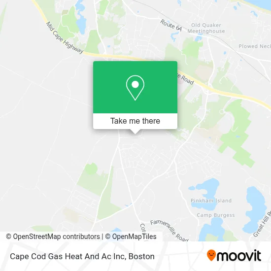 Cape Cod Gas Heat And Ac Inc map