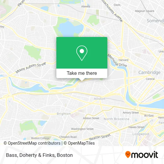Bass, Doherty & Finks map
