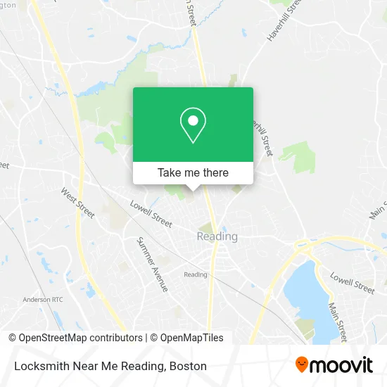 Locksmith Near Me Reading map