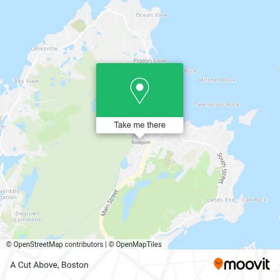 A Cut Above map