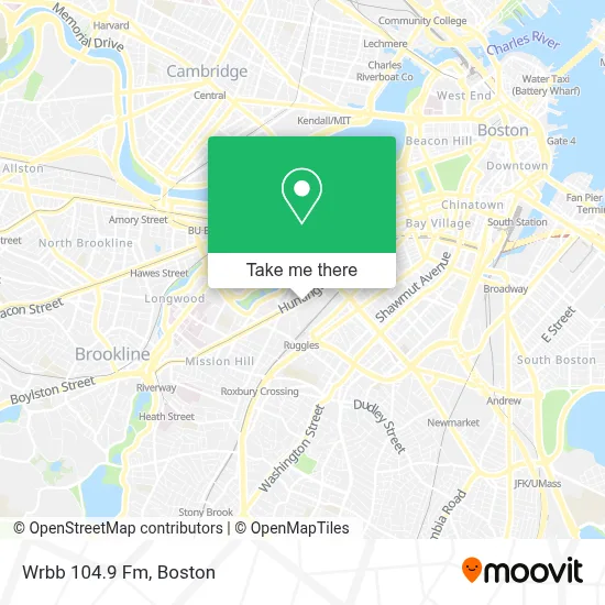 Wrbb 104.9 Fm map