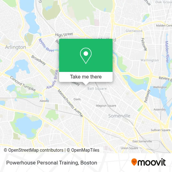 Powerhouse Personal Training map
